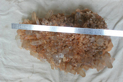 79.7LB Huge NATURAL CLEAR WHITE QUARTZ CRYSTAL CLUSTER POINTS ORIGINAL Brazil