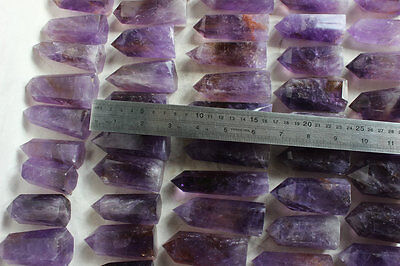 2KG 4.4LB Natural Purple Amethyst Quartz Crystal Tower Points Polished Healing