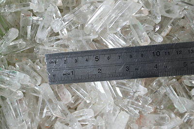 11LB Natural Clear Quartz Crystal Points With holes Pendant Necklace Polished Healing