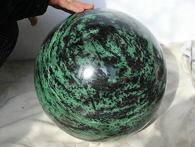 44kg 96.7LB Natural Ruby Green Zoisite Quartz Crtystal Sphere Ball Gem Stone Healing