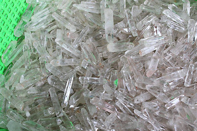 1000 Pieces Natural Clear Quartz Crystal Points With holes Pendants Polished Necklace