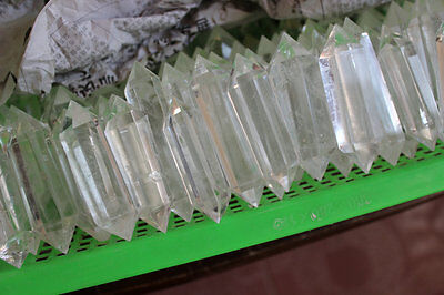 5kg 11LB Natural Clear Quartz Crystal Double Points Wands Healing Brazil Wholesales