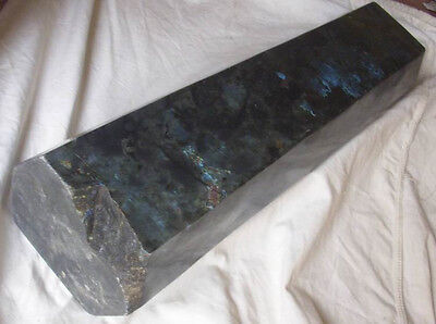 28.5KG 62.75LB 27.3" Huge Natural Rainbow Labradorite Gem Stone Crystal Point Healing