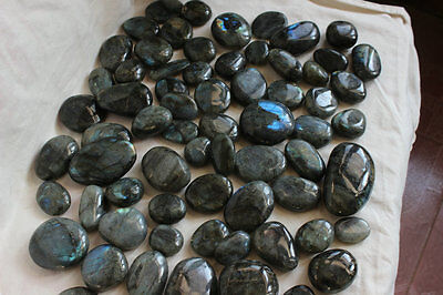 5KG 11LB Natural Rainbow Labradorite Crystal Tumbled Palm Gem Stone Wholesales Price