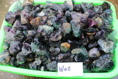 5KG Raw Natural Colourful Fluorite Quartz Crystal Gem Stone Rough Rock Display,Wholesale Lot