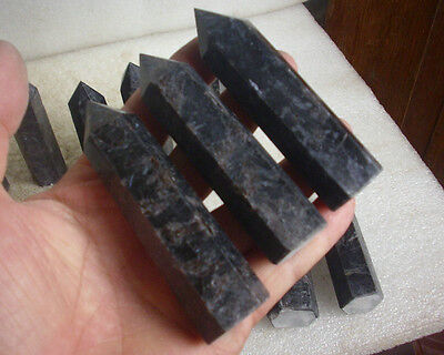 2KG  20-30 Pieces Natural Arfvedsonite & Garnet Blue Flashes Points Polished Healing,Wholesales