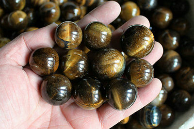 5KG 11LB NATURAL TIGER EYE QUARTZ CRYSTAL SPHERES BALLS HEALING,Wholesales 23-30mm