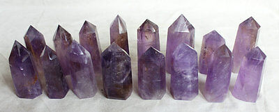 2KG 4.4LB Natural Purple Amethyst Quartz Crystal Tower Points Polished Healing