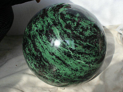 44kg 96.7LB Natural Ruby Green Zoisite Quartz Crtystal Sphere Ball Gem Stone Healing