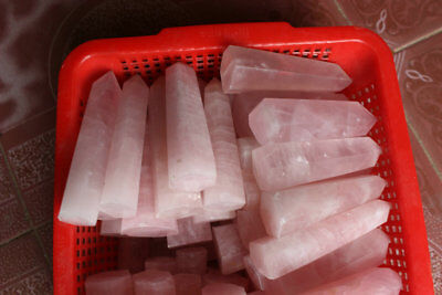 10KG 22LB Natural Rose Quartz Crystal Points Tower Polished Healing Wholesales Price