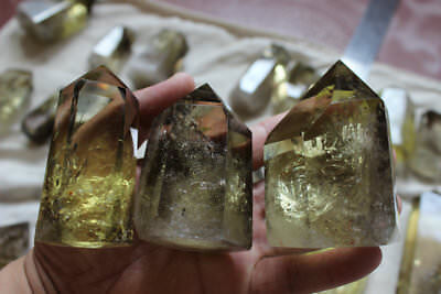 10kg 22LB Natural Rainbow Smokey Citrine Quartz Crystal Points Tower Polished Healing Bulk