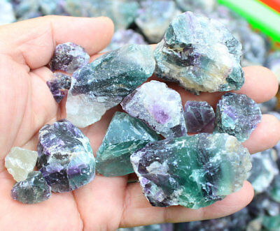 5KG Raw Natural Colourful Fluorite Quartz Crystal Gem Stone Rough Rock Display,Wholesale Lot