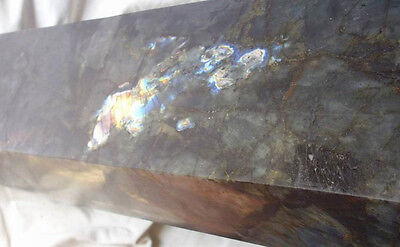 28.5KG 62.75LB 27.3" Huge Natural Rainbow Labradorite Gem Stone Crystal Point Healing