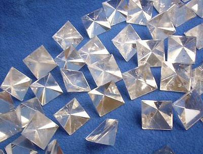 50 NATURAL CLEAR QUARTZ CRYSTAL PYRAMIDS HEALING Wholesale Price 20-27mm