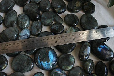 5KG 11LB Natural Rainbow Labradorite Crystal Tumbled Palm Gem Stone Wholesales Price