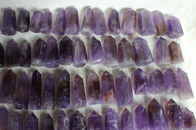 2KG 4.4LB Natural Purple Amethyst Quartz Crystal Tower Points Polished Healing