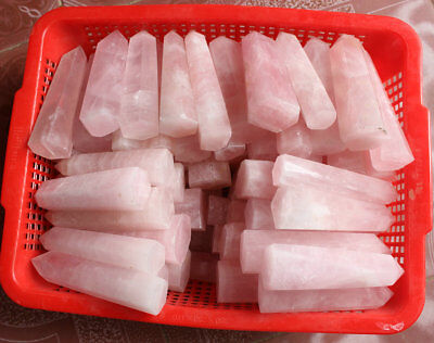 10KG 22LB Natural Rose Quartz Crystal Points Tower Polished Healing Wholesales Price