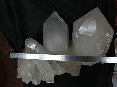 111.9LB 50.8KG LARGE RAW NATURAL WHITE CLEAR QUARTZ CRYSTAL CLUSTER POINTS Brazil