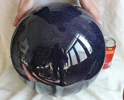 78.5LB 295mm Large Blue Goldstone Flashes Crystal Sphere Ball Polished Healing