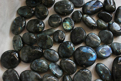 5KG 11LB Natural Rainbow Labradorite Crystal Tumbled Palm Gem Stone Wholesales Price