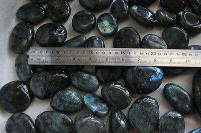 5KG 11LB Natural Rainbow Labradorite Crystal Tumbled Palm Gem Stone Wholesales Price