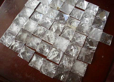 50 NATURAL CLEAR QUARTZ CRYSTAL PYRAMIDS HEALING,Wholesale Price 3CM-4CM