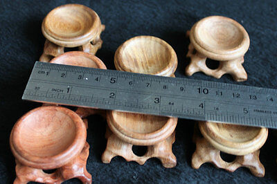 50 Pieces Natural Nice Wood STAND Pedestal Carved Holding Crystal Sphere Ball Egg Stone