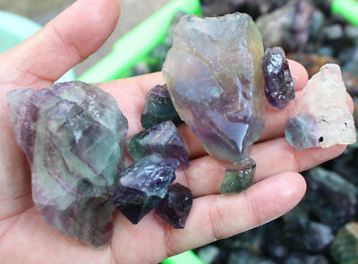 5KG Raw Natural Colourful Fluorite Quartz Crystal Gem Stone Rough Rock Display,Wholesale Lot