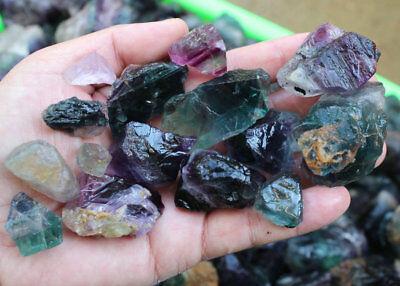 5KG Raw Natural Colourful Fluorite Quartz Crystal Gem Stone Rough Rock Display,Wholesale Lot