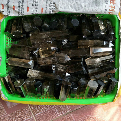 11LB 5kgs Natural Smokey Quartz Crystal Points Tower Polished Healing Wholesales