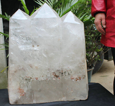 70kg 154.2LB Huge Natural Clear Quartz Crystal Points Tower Polished Healing