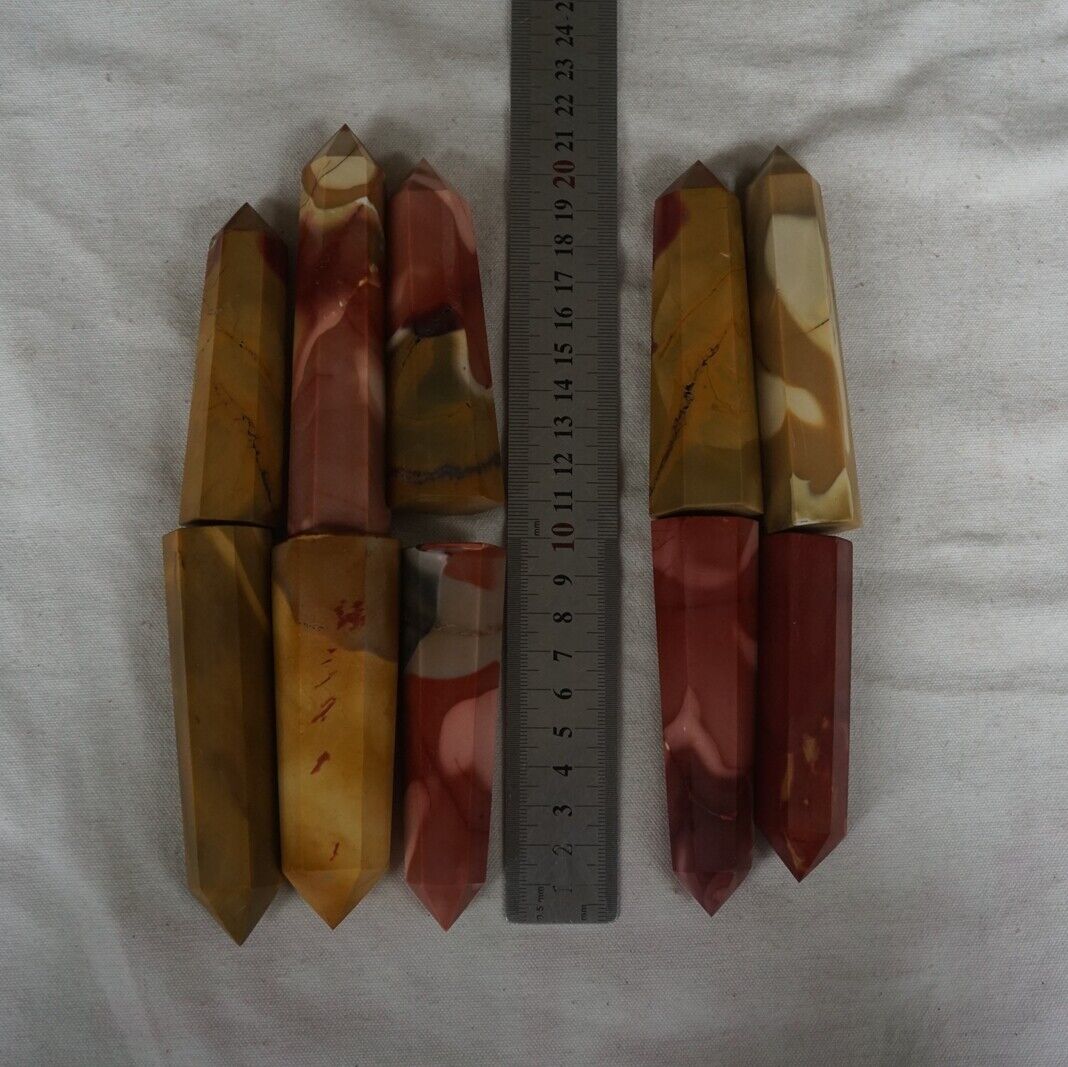 20Pcs 2kg 4.4LB Natural Mookaite Jasper Crystal Point Tower Bumblebee Stone Healing