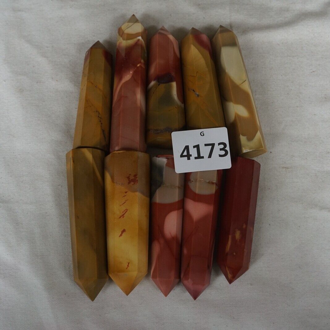 20Pcs 2kg 4.4LB Natural Mookaite Jasper Crystal Point Tower Bumblebee Stone Healing