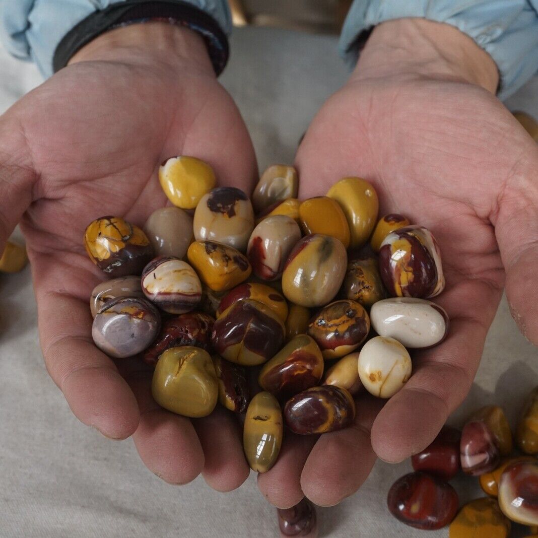 5KG 11LB Natural Mookaite Jasper Crystal Palm Mookite Bumblebee Stone Healing