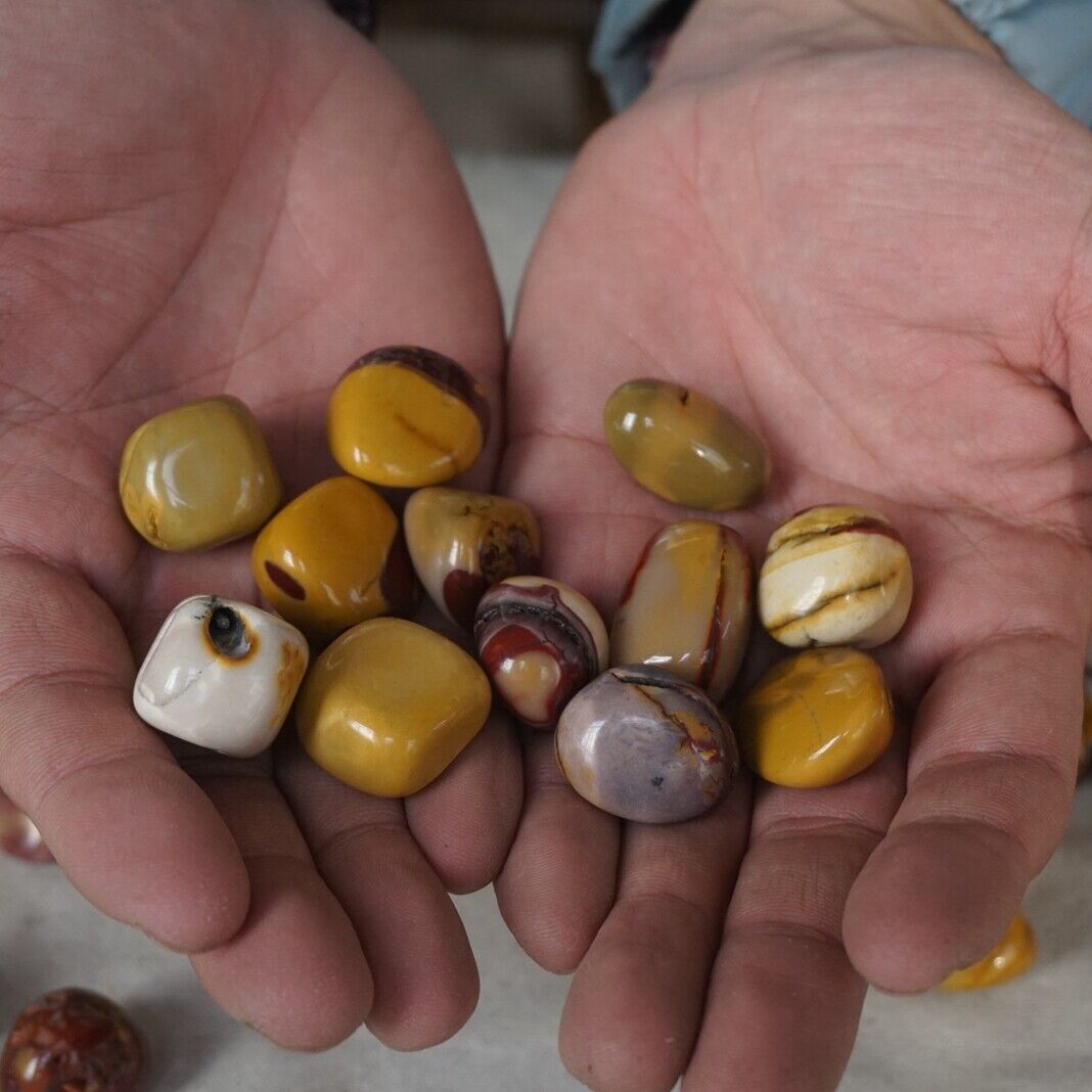 5KG 11LB Natural Mookaite Jasper Crystal Palm Mookite Bumblebee Stone Healing