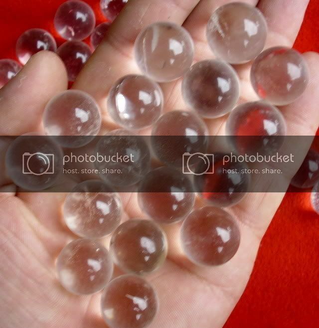 200 Pieces NATURAL CLEAR QUARTZ CRYSTAL SPHERE BALL POLISHED HEALING 17-19mm