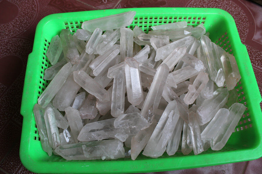 5KG 11LB Big Natural Raw White Clear Quartz Crystal Points Rough Rock Stone Specimen Brazil