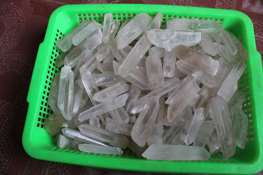 5KG 11LB Big Natural Raw White Clear Quartz Crystal Points Rough Rock Stone Specimen Brazil