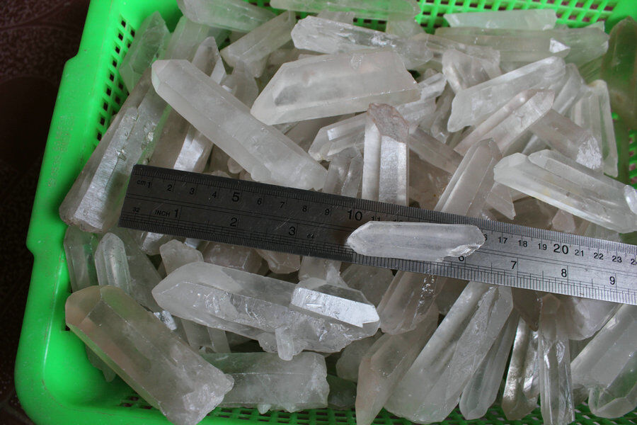 5KG 11LB Big Natural Raw White Clear Quartz Crystal Points Rough Rock Stone Specimen Brazil