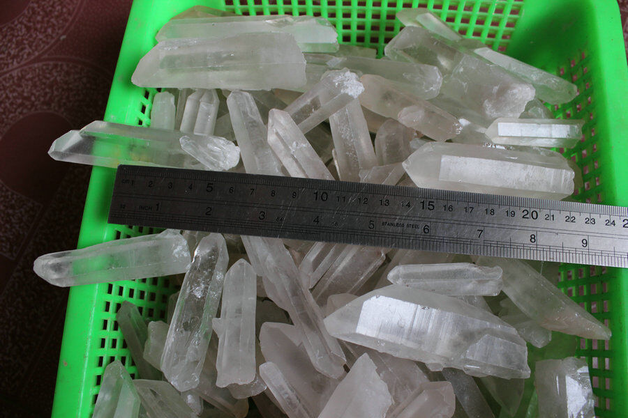 5KG 11LB Big Natural Raw White Clear Quartz Crystal Points Rough Rock Stone Specimen Brazil