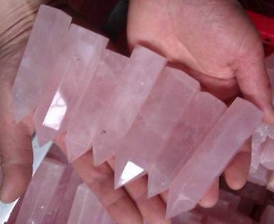 5KG 11LB NATURAL ROSE QUARTZ CRYSTAL POINTS POLISHED HEALING,Wholesales Price