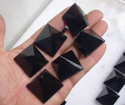 60 Pieces NATURAL OBSIDIAN CRYSTAL PYRAMIDS HEALING WHOLESALE PRICE 30-40mm