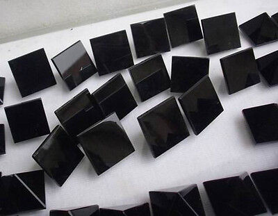 60 Pieces NATURAL OBSIDIAN CRYSTAL PYRAMIDS HEALING WHOLESALE PRICE 30-40mm